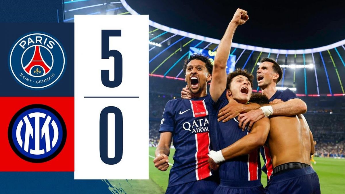 بازی کامل پاری سن ژرمن 5-0 اینتر + جشن قهرمانی (فینال لیگ قهرمانان اروپا)