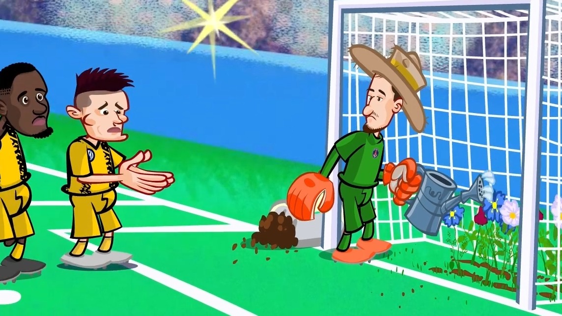 انیمیشن طنز بازی پاری سن ژرمن 5-0 اینتر