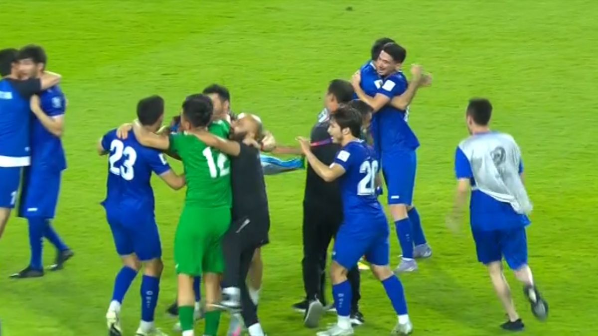 جشن صعود تیم ملی ازبکستان به جام جهانی