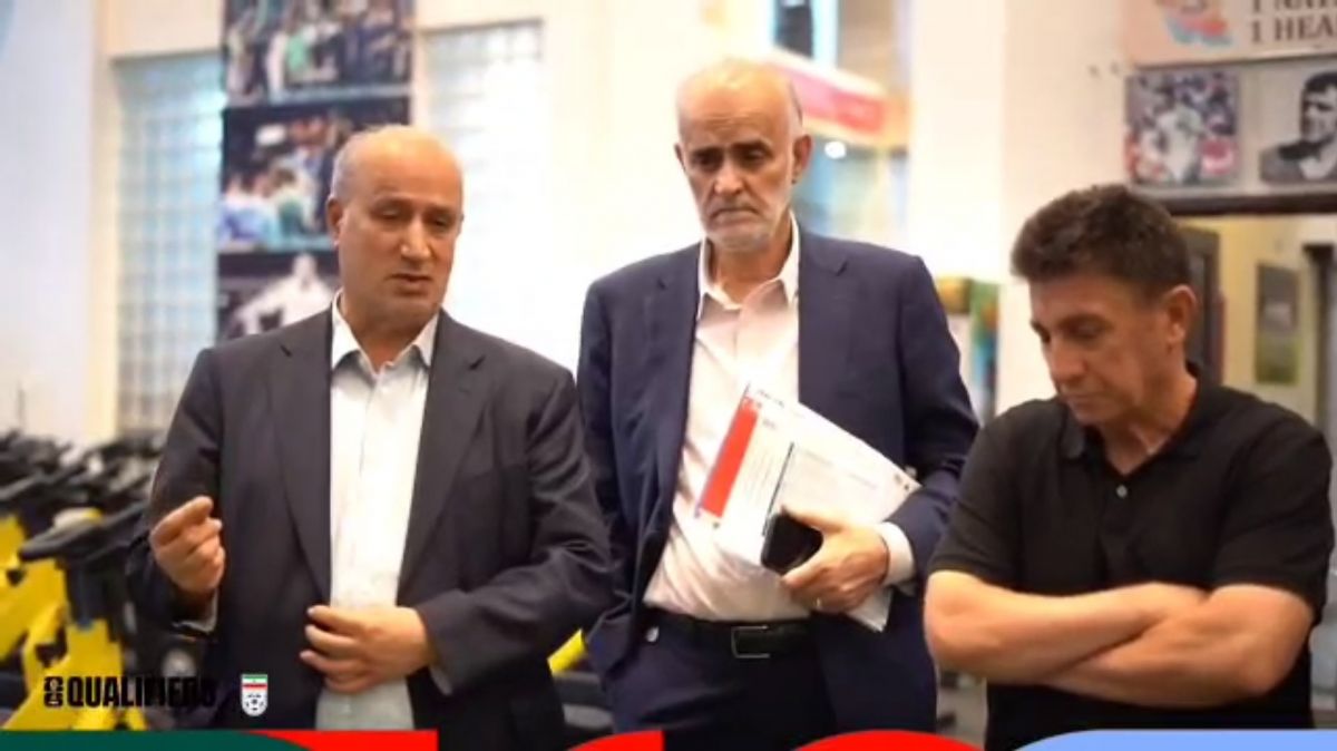 صحبت های مهدی تاج در بازدید از اردوی تیم ملی پیش از دیدار با کره شمالی