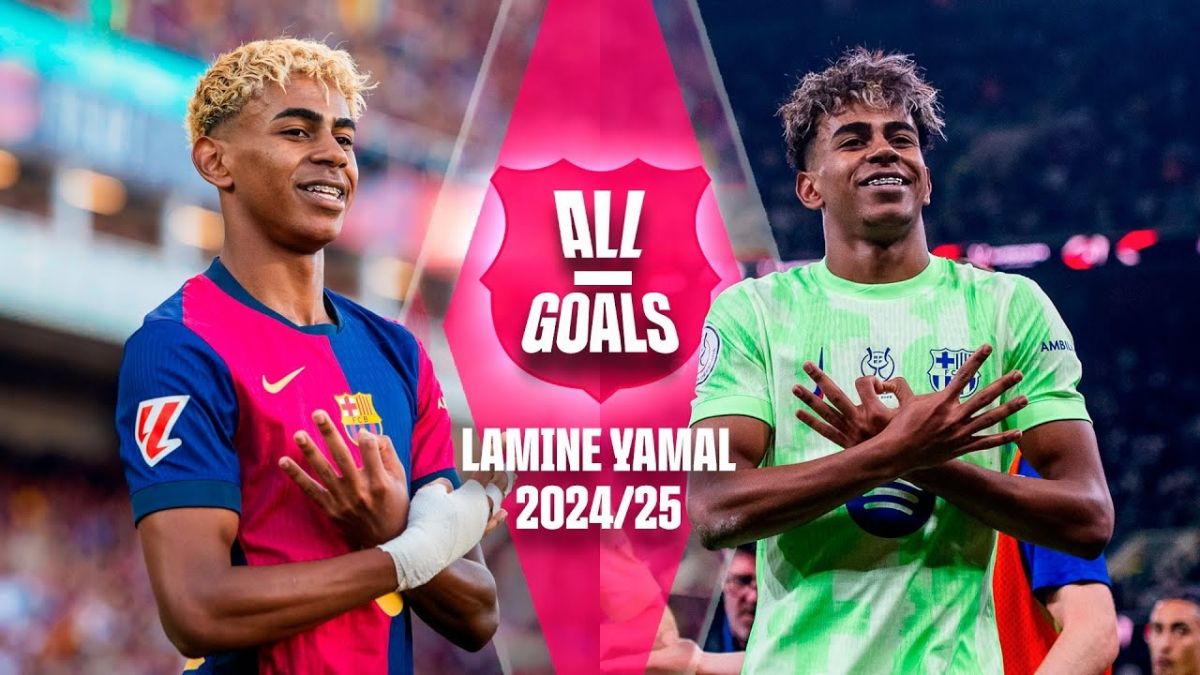 همه گلهای لامین یامال در فصل 25-2024