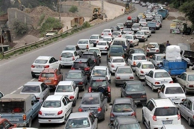 ترافیک سنگین شمال به جنوب در محورهای مواصلاتی شمال
