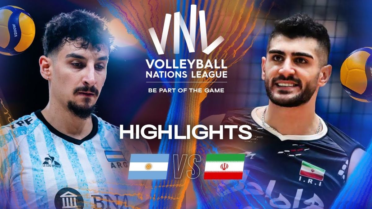 خلاصه بازی آرژانتین 1-3 ایران (لیگ ملت های والیبال 2025)