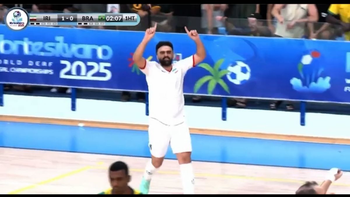 گل اول تیم ملی ناشنوایان ايران به برزیل (علی زينالوند)