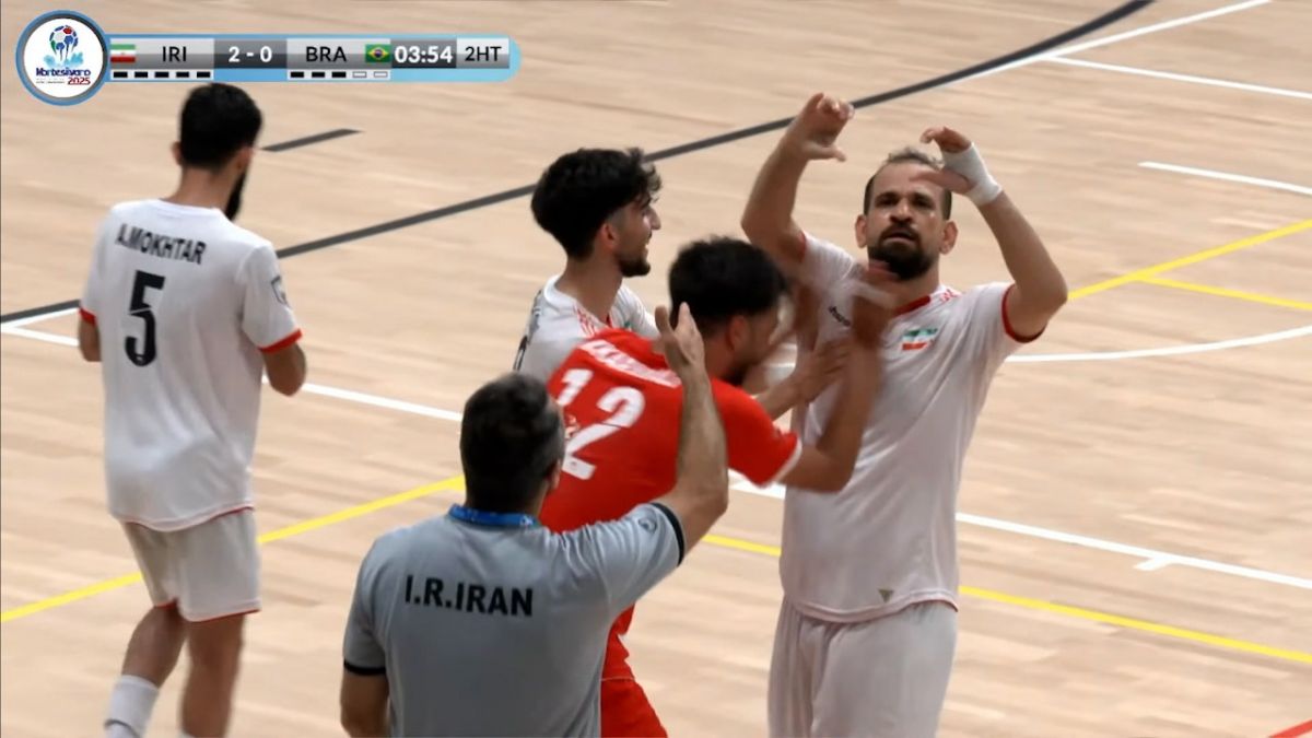 گل دوم تیم ملی ناشنوایان ایران به برزیل (علی اصغر محبوبی)