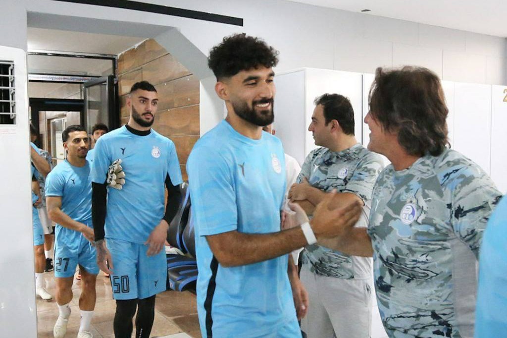 ساپینتو به فلاح رسید؛ خوش‌وبش گرم با سامان!