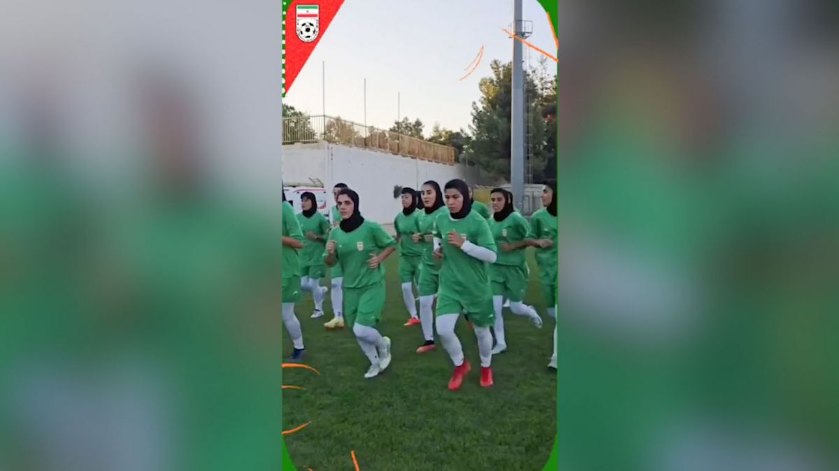 آخرین تمرین تیم ملی فوتبال بانوان پیش از دیدار برابر اردن