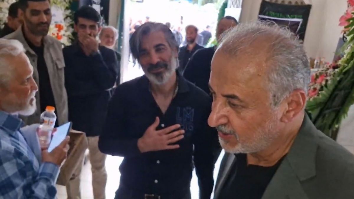 حضور درویش و انصاری، در مراسم ترحیم عموی وحید وحید شمسایی