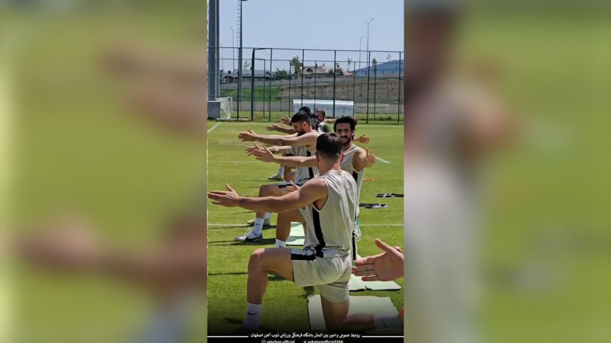 تمرینات پیش فصل بازیکنان ذوب آهن (30 تیر)