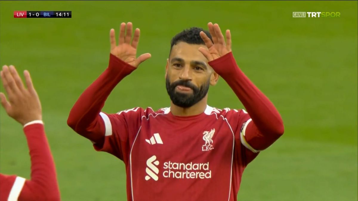 گل اول لیورپول به اتلتیک بیلبائو (محمد صلاح)