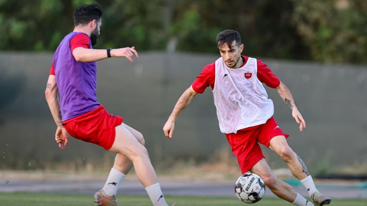 تمرین پرسپولیس از زاویه دوربین فوتبالی