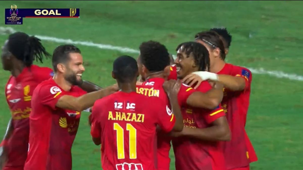 گل اول القادسیه عربستان به الاهلی عربستان (گستون آلوارز)