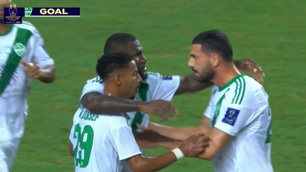 گل اول الاهلی عربستان به القادسیه عربستان (فرانک کسیه)
