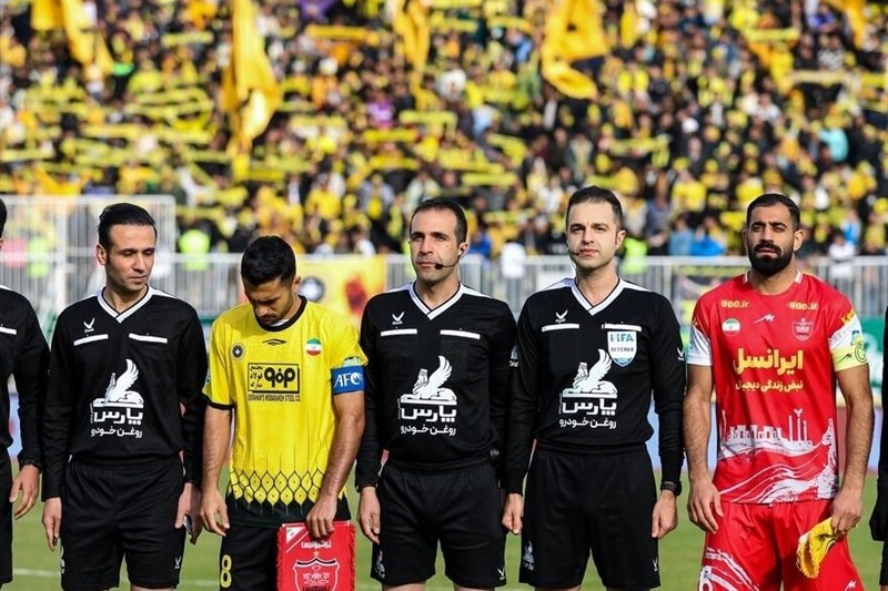 قضاوت حیدری در بازی سپاهان - پرسپولیس