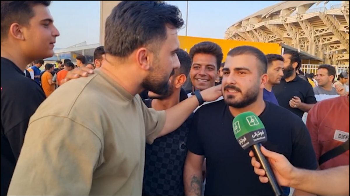 کری و کل کل هوادار نفوذی استقلال در گیت پرسپولیس