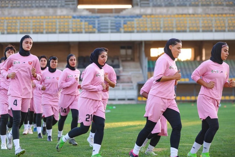 تمرین بانشاط بانوان پرسپولیس