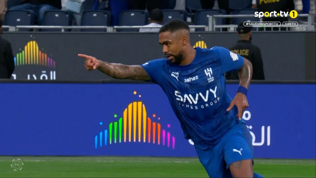 گل دوم الهلال به الریاض (مالکوم)
