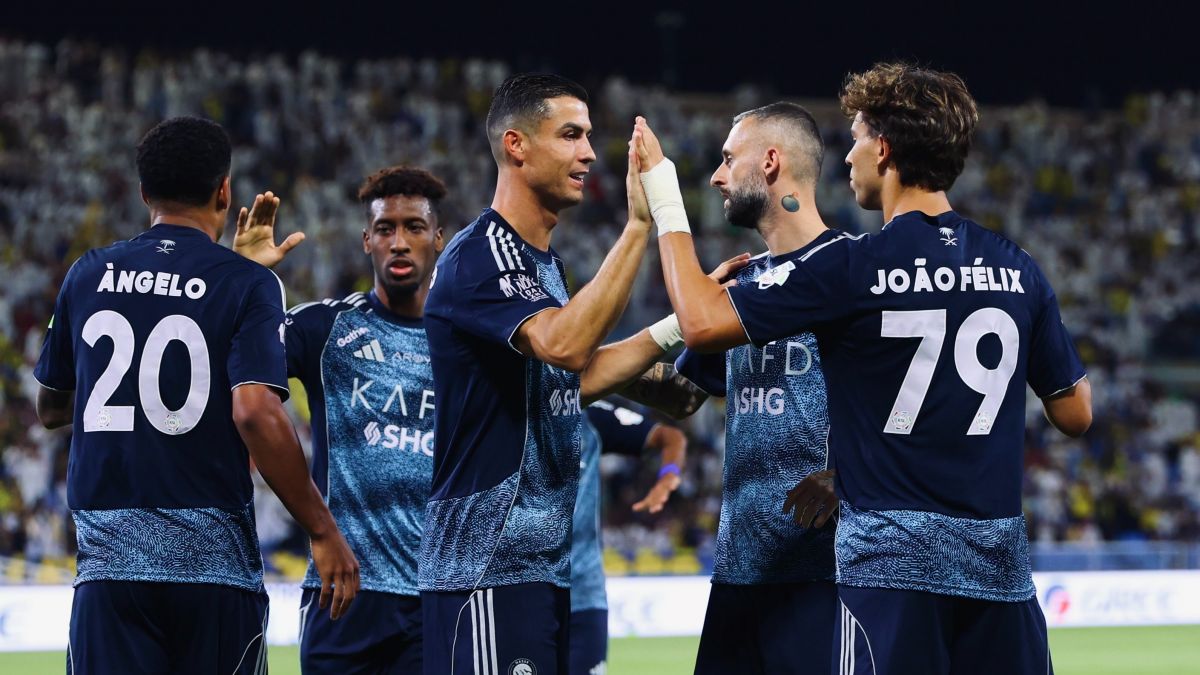 گل اول النصر به التعاون عربستان (ژائو فلیکس)