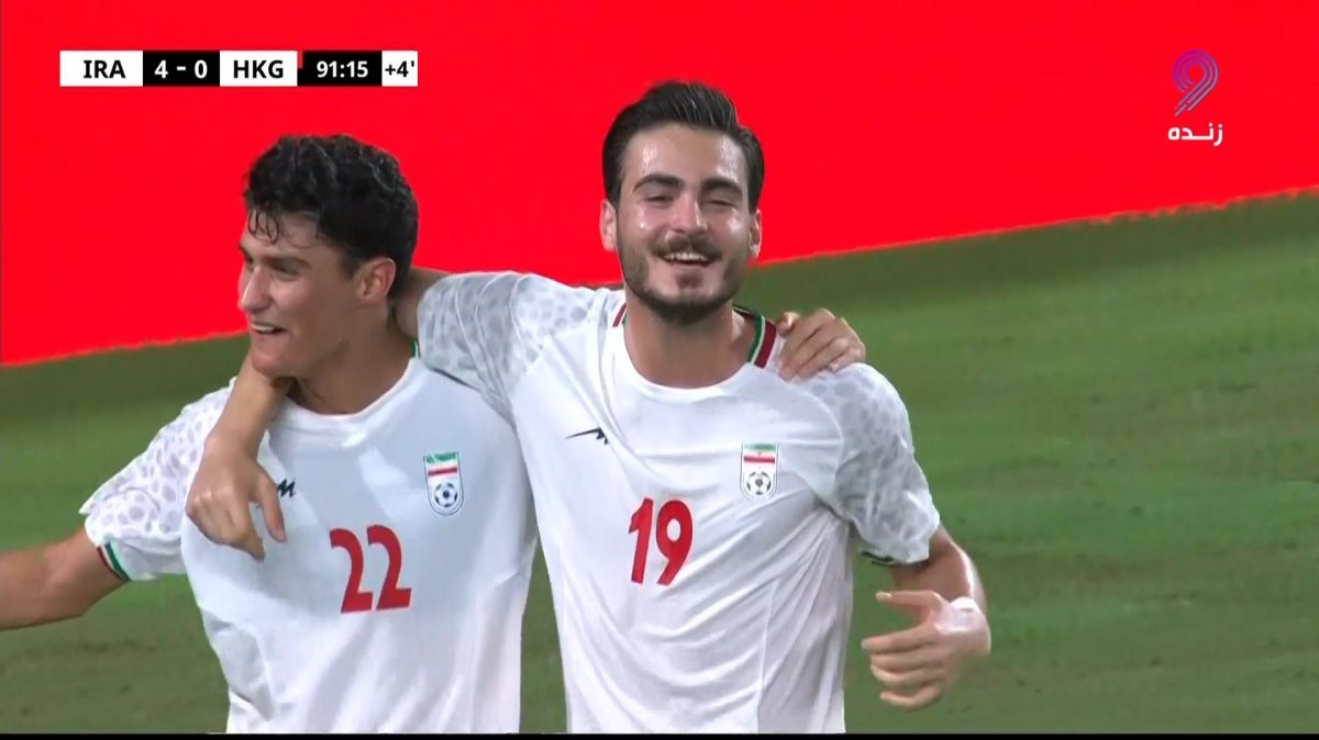 گل چهارم امید ایران به هنگ کنگ (دبل کسری طاهری)