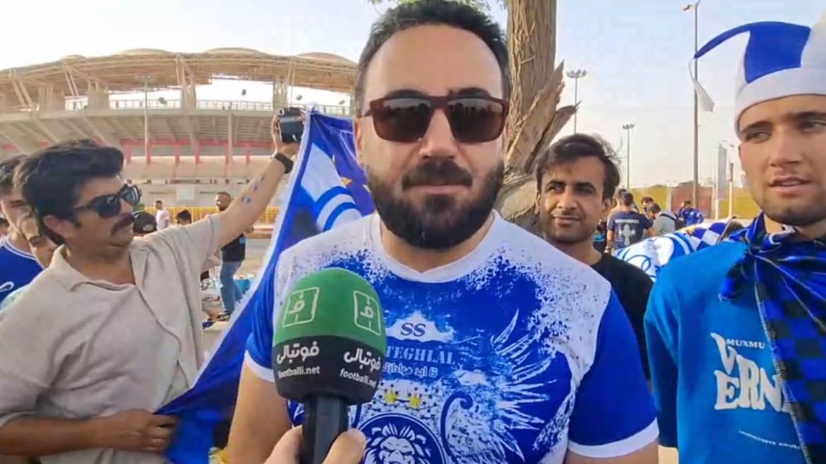 گفت و گو با هواداران استقلال پیش از بازی با استقلال خوزستان