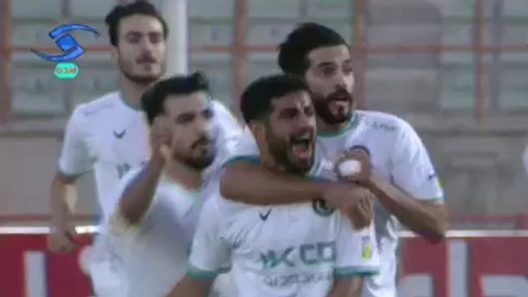 گل اول پیکان به شمس آذر قزوین (شوت زیبای افشین صادقی)