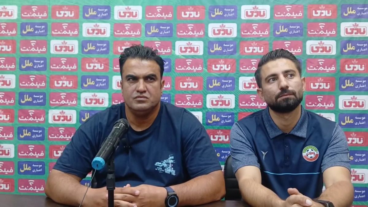 کنفرانس خبری سرمربی بعثت کرمانشاه بعد از بازی با مس