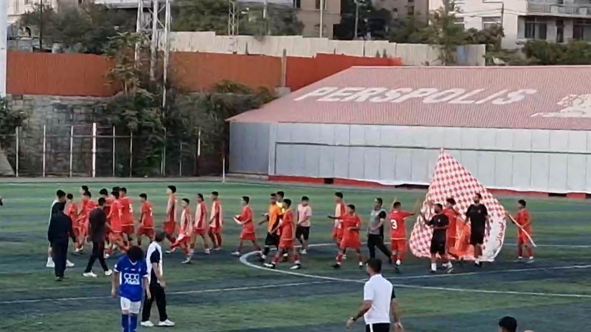 خوشحالی تیم نونهالان پرسپولیس از برتری 2-1 مقابل استقلال