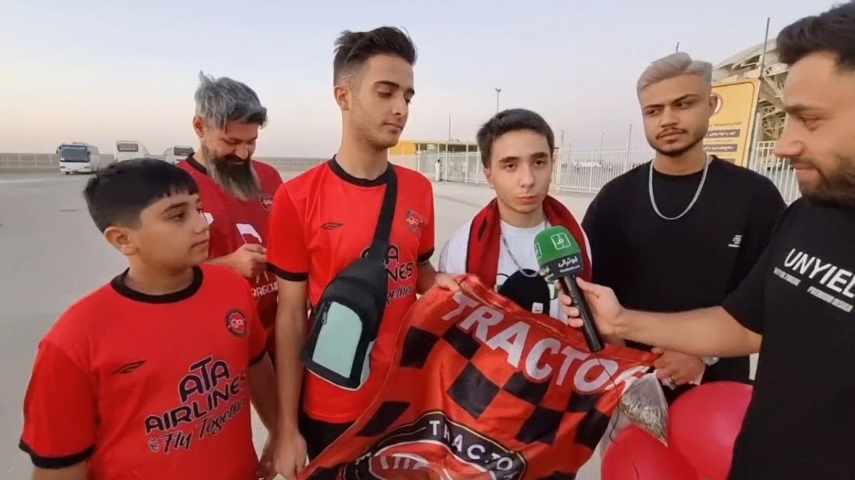 مصاحبه با هواداران تراکتور که از تهران برای بازی امروز به اصفهان آمده اند