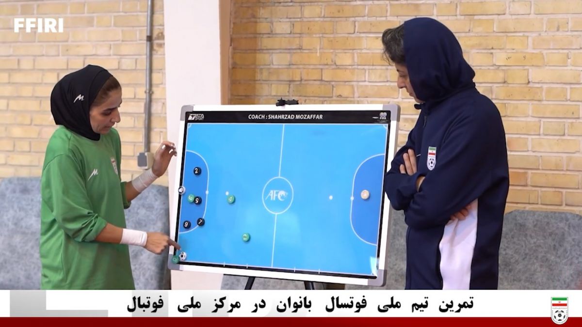 تمرین تیم ملی فوتسال بانوان در مرکز ملی فوتبال