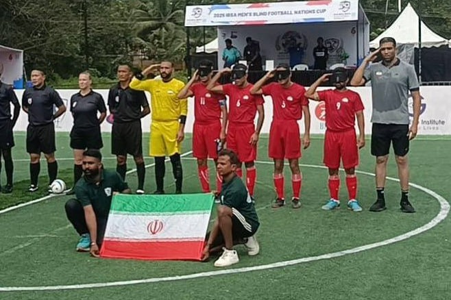 پیروزی فوتبالیست‌های نابینا مقابل هند در جام ملت‌ها