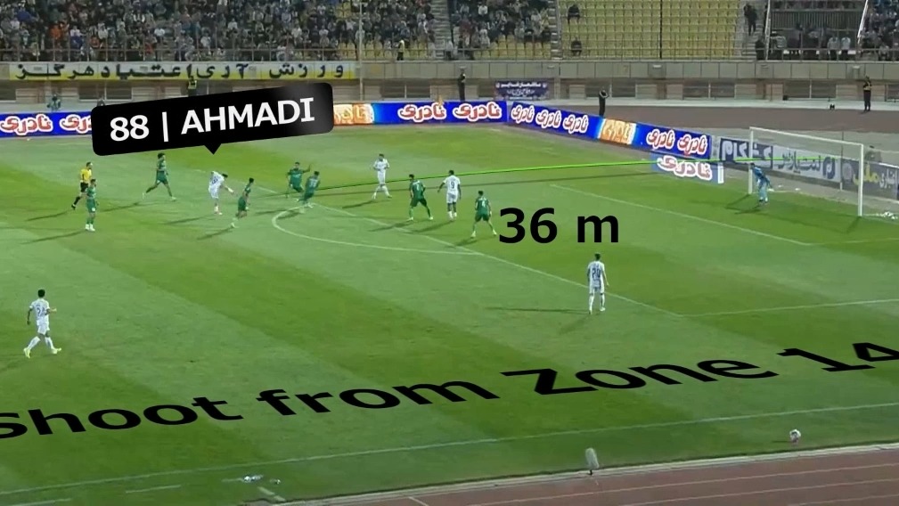 آنالیز اختصاصی گلهای بازی شمس آذر 1-1 استقلال