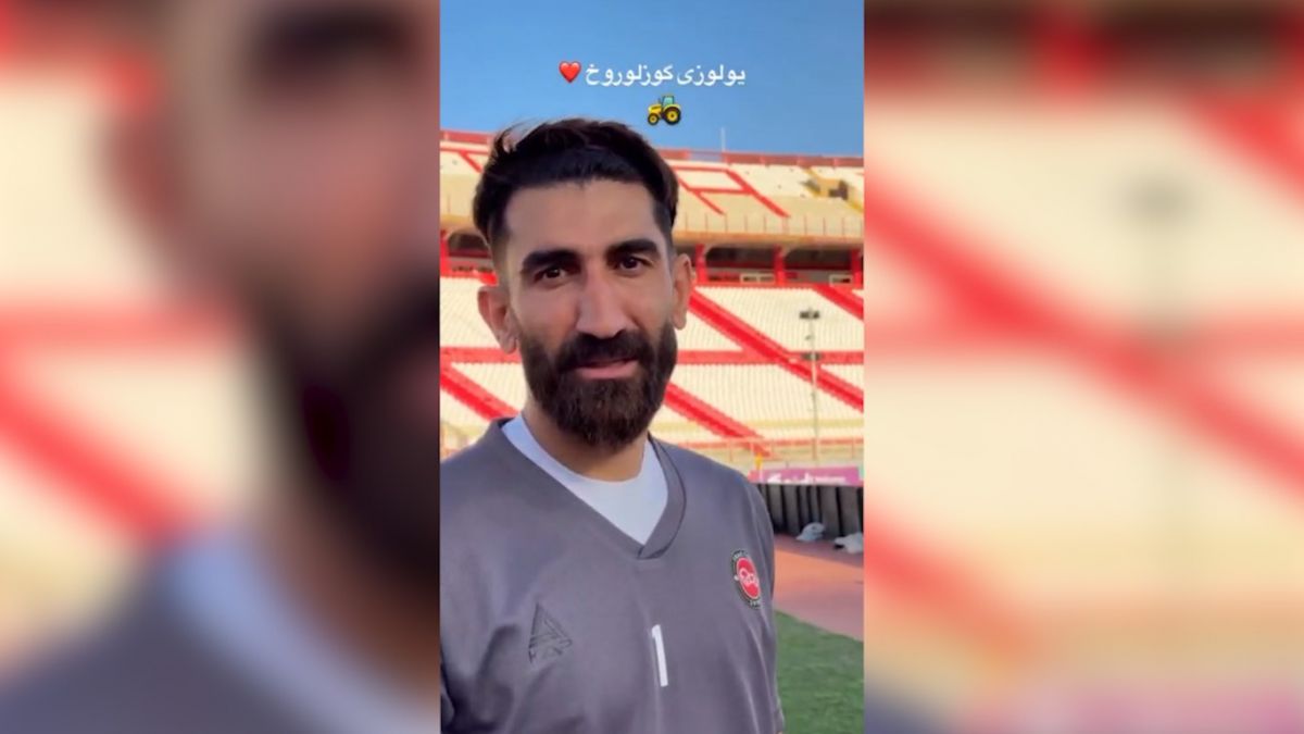استوری جالب علیرضا بیرانوند برای حمایت از تراکتور در روز بازی با الوحده امارات