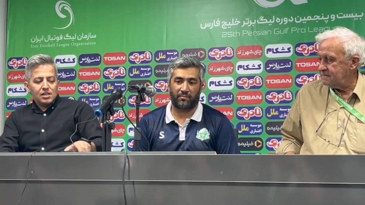 کنفرانس خبری محافظت کار مربی آلومینیوم پس از برتری مقابل شمس آذر