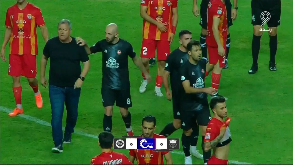 عصبانیت دراگان اسکوچیچ از شجاع خلیل زاده در پایان بازی با فولاد