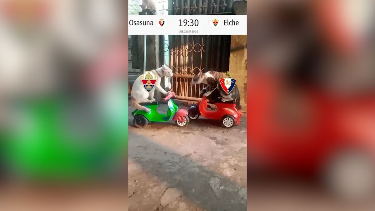 ویدیو بامزه صفحه رسمی الچه برای بازی با اوساسونا