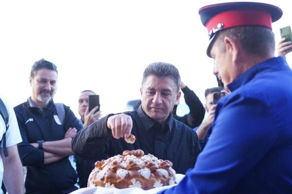 گزارش تصویری/استقبال از کاروان تیم ملی ایران در روسیه