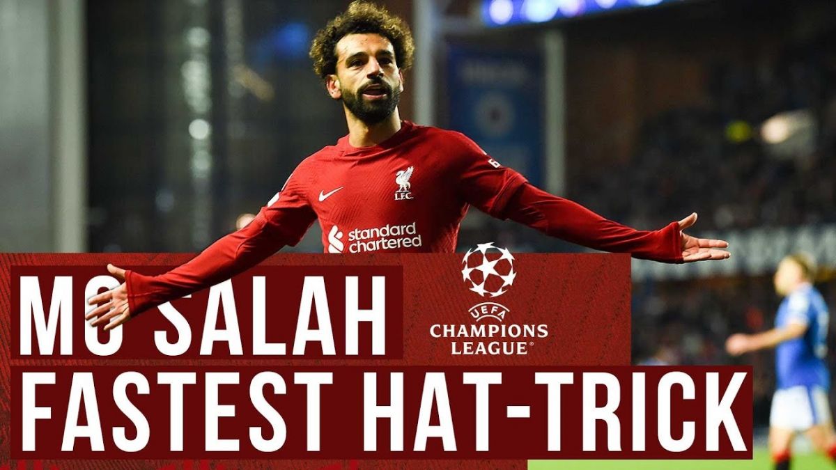 در چنین روزی در سال 2022؛ محمد صلاح سریع‌ترین هت‌تریک تاریخ لیگ قهرمانان اروپا را مقابل رنجرز به ثبت رساند