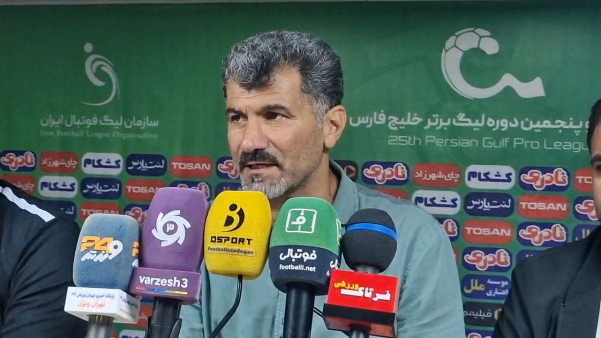 کنفرانس خبری داریوش یزدی سرمربی نیروی زمین پس از برتری مقابل شناورسازی قشم