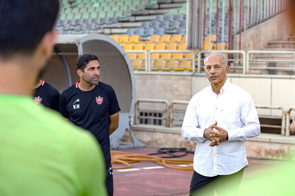 حضور خاکپور در تمرین امروز پرسپولیس
