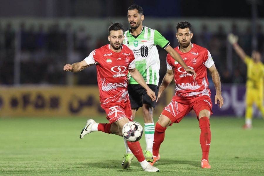 کری جالب خیبر برای پرسپولیس در روز بازی (عکس)