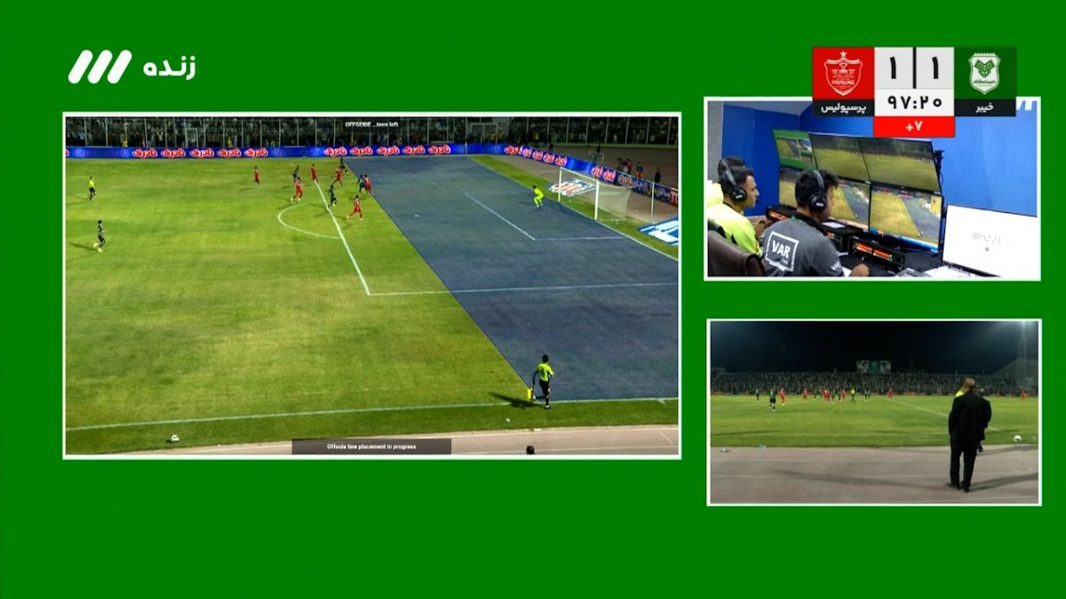 گل دوم خیبر خرم آباد به پرسپولیس (عیسی مرادی)
