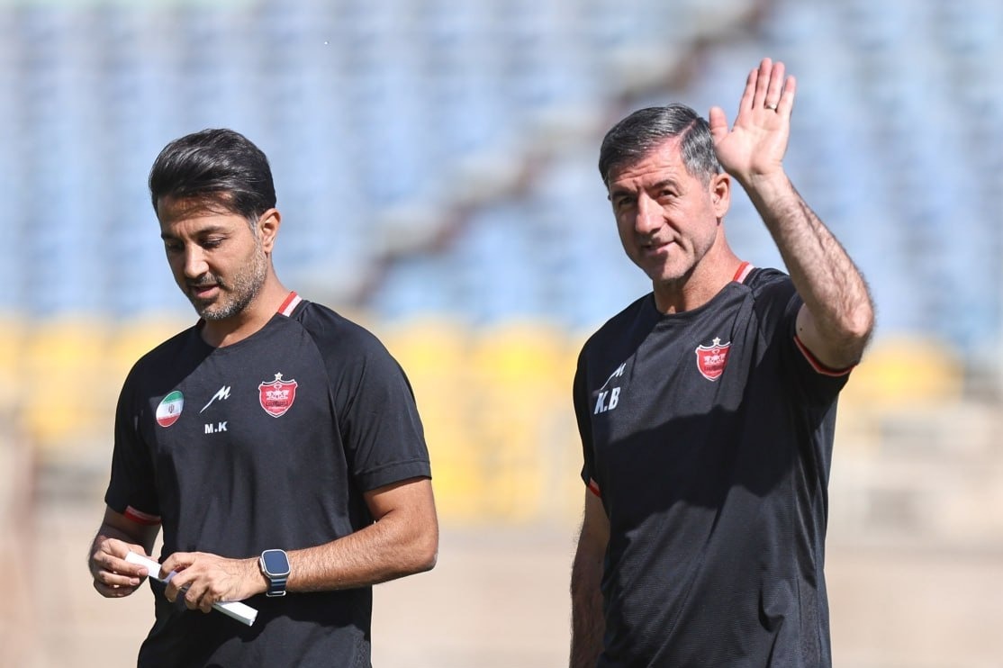 تمرین دوباره پرسپولیس با کریم باقری