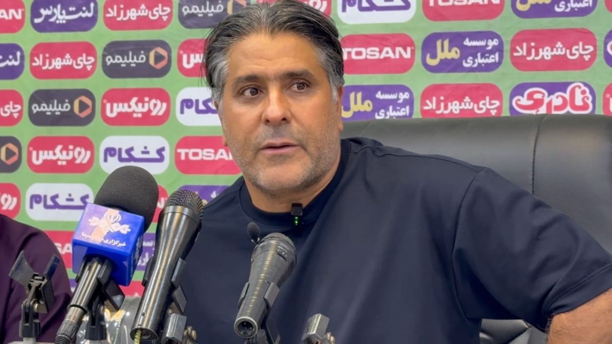 مصاحبه قاسم شهبا سرمربی مس شهر بابک بعد از باخت مقابل صنعت نفت آبادان