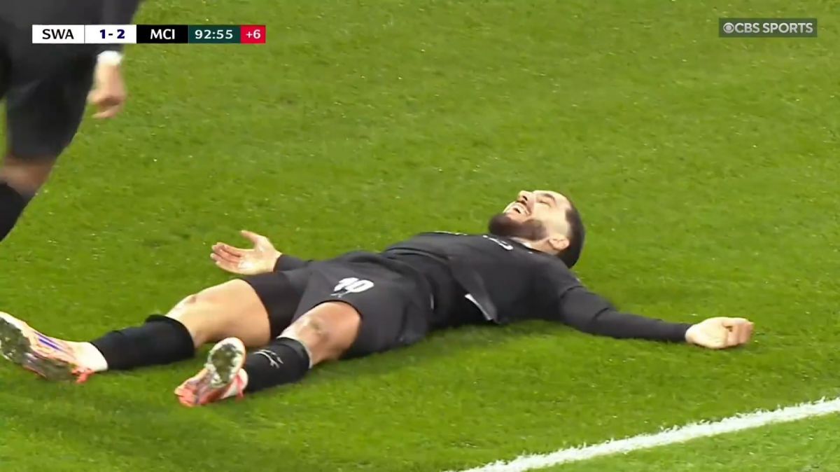 گل سوم منچسترسیتی به سوانسی (رایان چرکی)