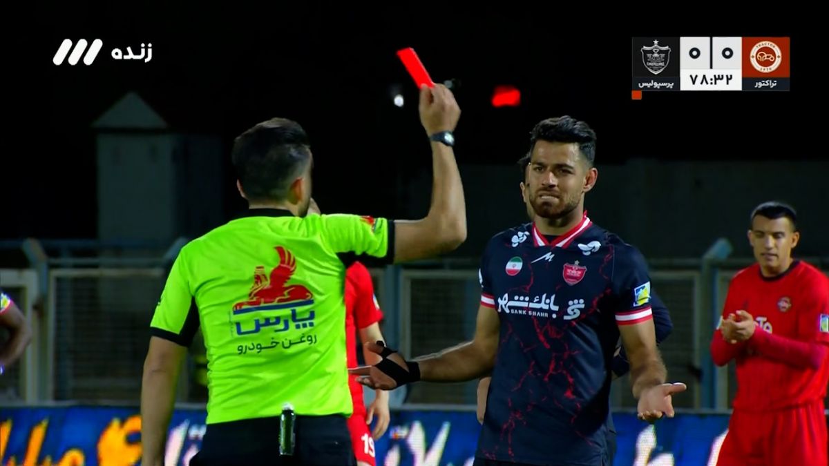 اخراج مستقیم مرتضی پورعلی گنجی مقابل تراکتور