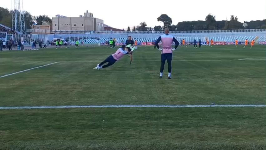 گرم کردن دروازه بان گلگهر سیرجان