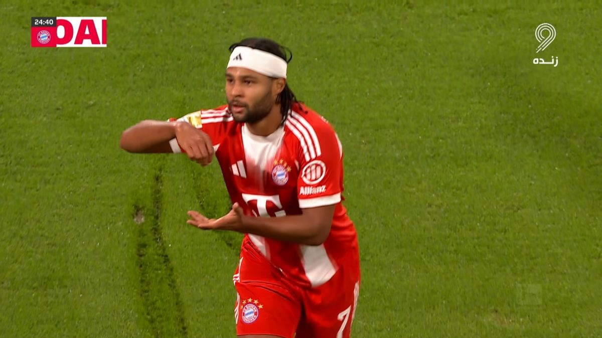 گل اول بایرن مونیخ به بایر لورکوزن (گنبری)