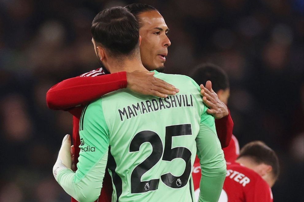 مامارداشویلی، نخستین کلین‌شیت خود را با پیراهن لیورپول ثبت کرد