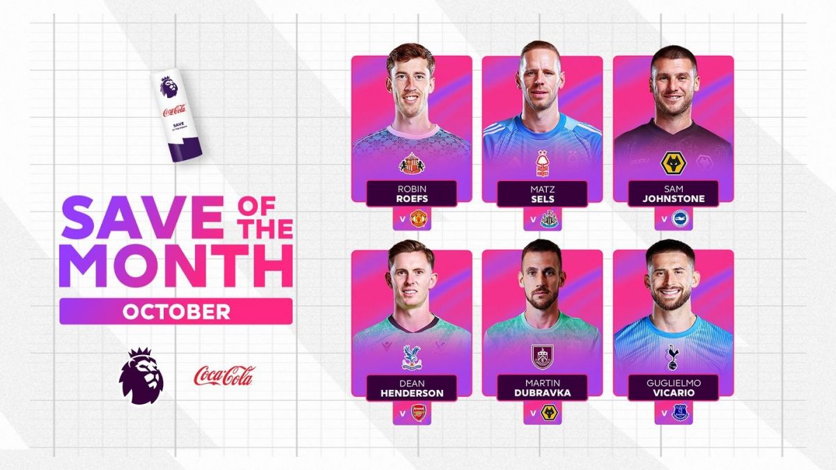 نامزدهای بهترین سیو لیگ انگلیس در ماه اکتبر 2025