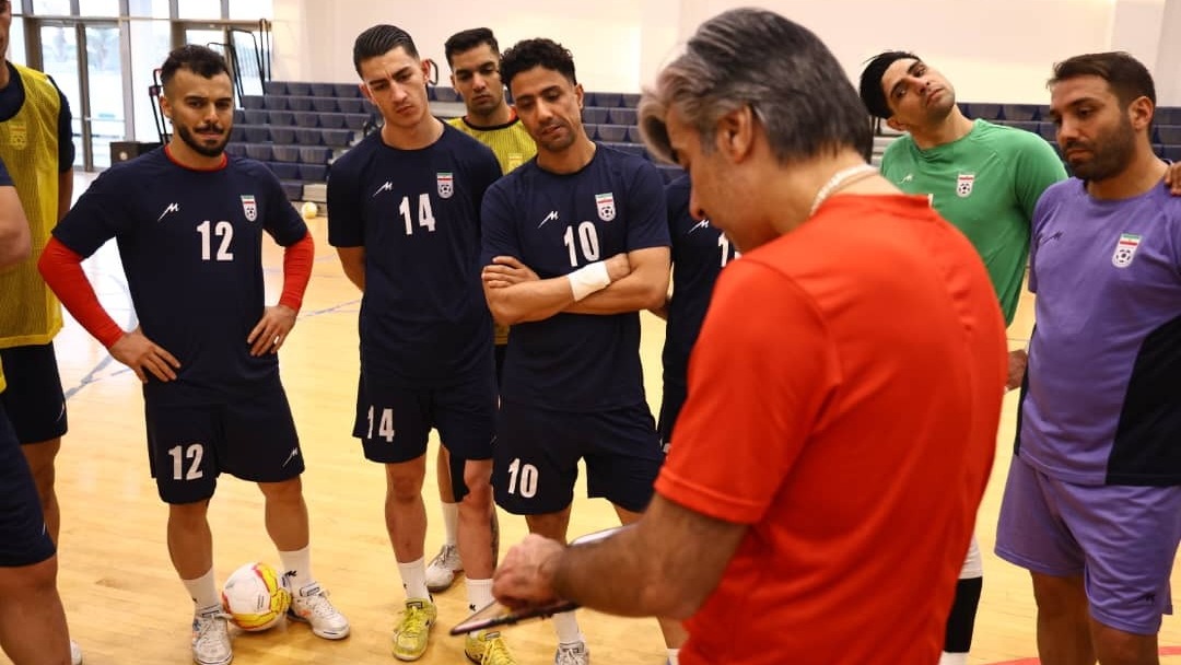 آخرین تمرین تیم ملی فوتسال پیش از دیدار برابر مراکش